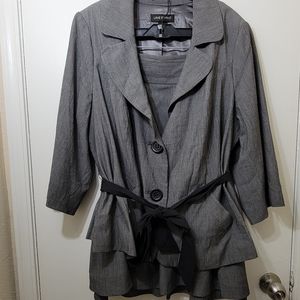 Lane Bryant Grey Skirt Suit